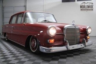 1965 mercedes benz show car original red paint with tan leather on air ride!!