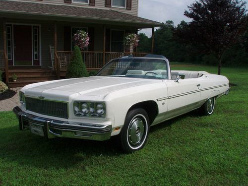 1975 chevy caprice conv 18,000 orig mi, always garaged, 100% solid,beautiful car