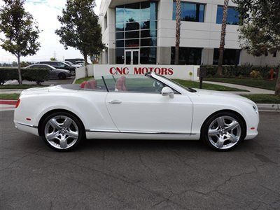 2013 bentley continental gt gtc glacier white / red / mulliner / 2014 / new body