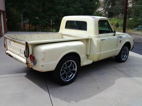 1967 chevrolet c10 shortbed 2wd arizona truck nice orig yellow paint, gr8 patina