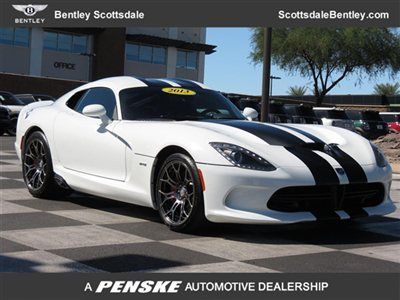 2013 viper srt, 2dr cpe gts, viper white, 6 spd manual, low miles