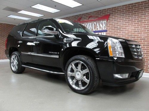 2008 cadillac escalade 3rd row seat navigation rear dvd awd chrome wheels