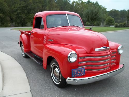 1953 chevrolet 3100 pickup straight six manual transmission