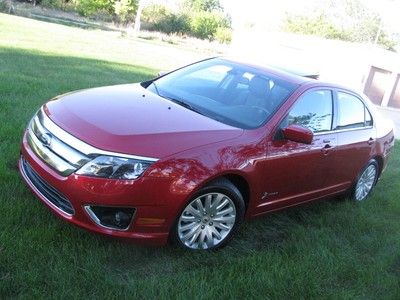 2012 FORD FUSION HYBRID Leather Blind spot mirror rear camera Sync Sunroof 41mpg, US $18,450.00, image 3