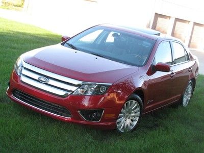 2012 FORD FUSION HYBRID Leather Blind spot mirror rear camera Sync Sunroof 41mpg, US $18,450.00, image 9