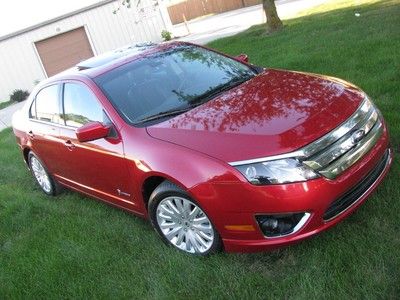2012 FORD FUSION HYBRID Leather Blind spot mirror rear camera Sync Sunroof 41mpg, US $18,450.00, image 25