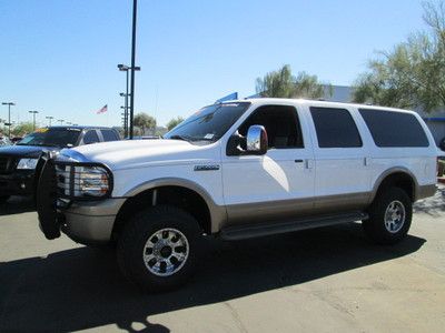 2005 4x4 4wd turbo diesel white v8 leather navigation dvd 3rd row suv