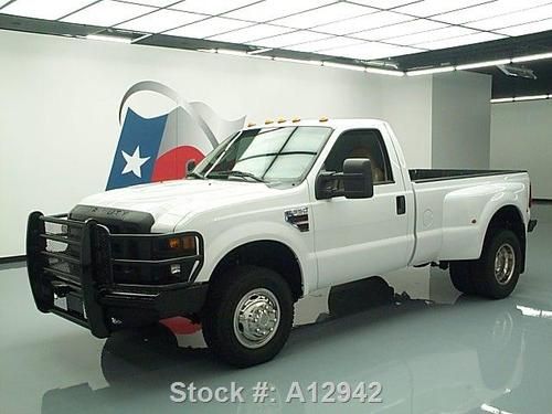 2009 ford f350 reg cab 4x4 diesel dually hd bumpers 53k texas direct auto