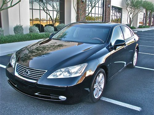 2008 lexus es350 base sedan 4-door 3.5l moon roof blk on blk