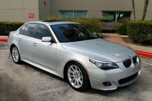 2010 bmw 535i m sport package, silver exterior, navigation,sunroof, no reserve