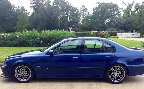 Bmw m5 2003 last year lemans blue rare 2 tone interior fully serviced, upgrades