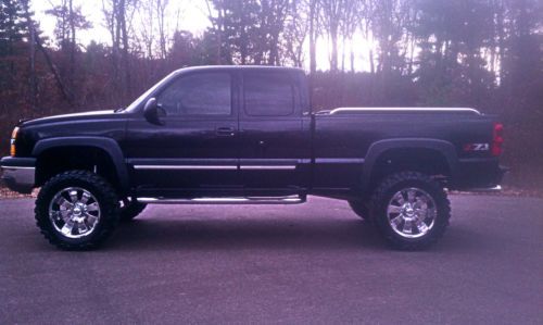 Modified 2003 Chevrolet Silverado LT Extended Cab V8 Lifted Truck Offroad Black, US $21,000.00, image 2
