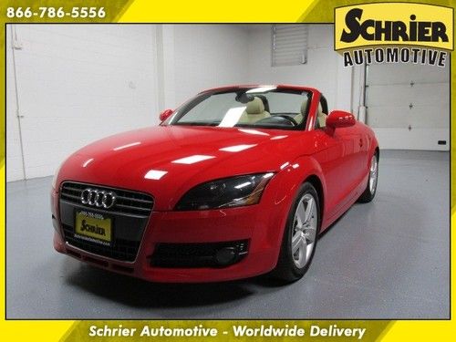 2008 audi tt 2.0t frontrak convertible red magnetic ride susp 6 disc s tronic