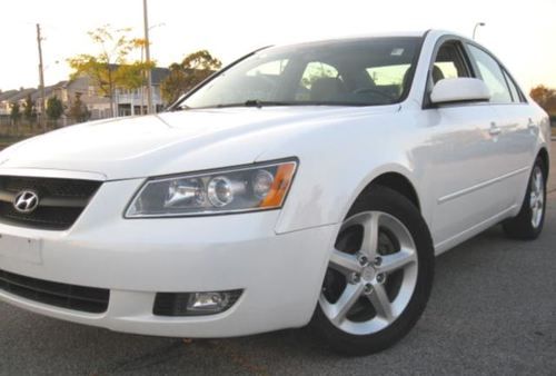 2007 hyundai sonata sedan ltd bulletproof  gorgeous white beauty loaded buy now