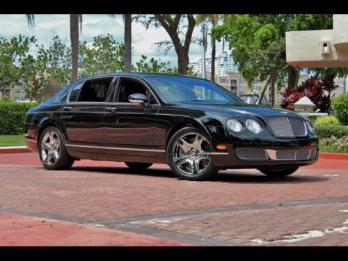 2007 bentley continental flying spur 17k black chrome nav bluetooth  showroom