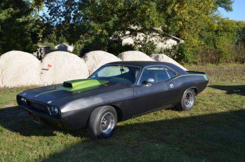 1973 dodge challenger 440 magnum muscle car hot rat street rod strip racer