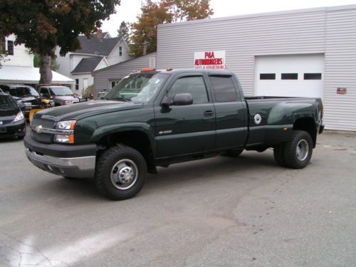 2004 chevy silverado 3500 ls ext cab drw 4x4 dully 8.1 gas 8ft bed very clean