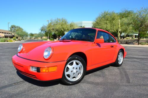 1990 porsche 911 c2! 5 speed manual! guards red 2 owner car! low miles! rare wow