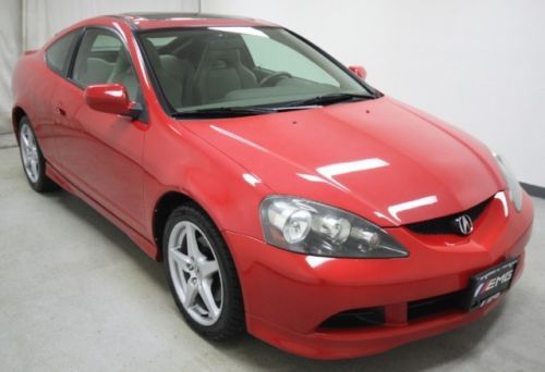 2006 red rsx type-s 6-speed manual coupe leather interior clean carfax