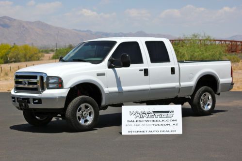 2006 ford f350 diesel manual 4x4 lariat crew cab 4wd 6 speed leather see video