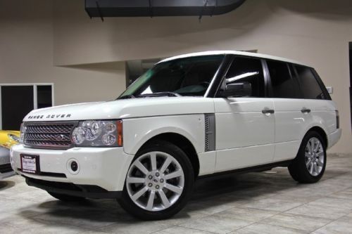 2006 land rover range rover supercharged white rear entertainment tv dvd clean!$
