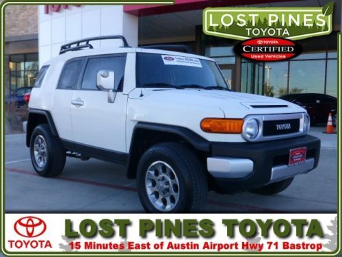 2013 toyota fj cruiser 4.0l v6 4x4 alloys certified clean carfax 1-owner