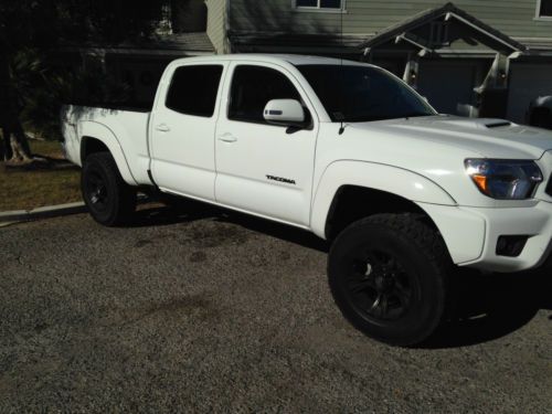 2013 toyota tacoma super sport double cab long bed white