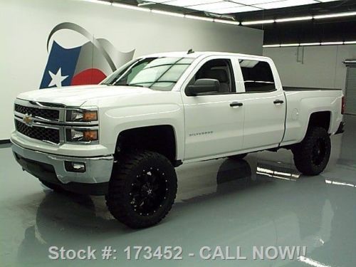 2014 chevy silverado lt crew lifted rear cam 20&#039;s 4k mi texas direct auto