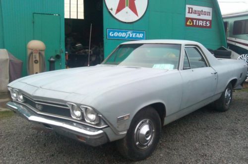 1968 chevy el camino factory ss 396 matching numbers motor! project