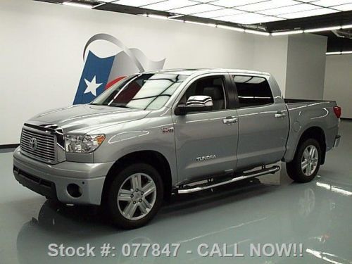 2010 toyota tundra limited crewmax sunroof nav 20&#039;s 40k texas direct auto