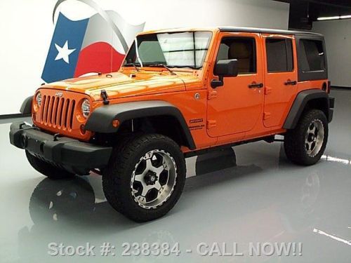 2012 jeep wrangler sport 4x4 6speed hardtop leather 23k texas direct auto