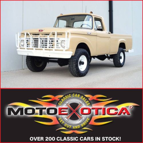 1964 ford f-250- 4x4 - 292 ci v8-one family owned-original dealer invoice- lqqk