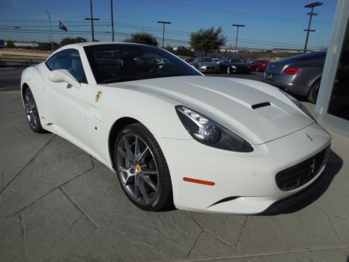 2010 ferrari california bianco avus daytona seats carbon carbon carbon