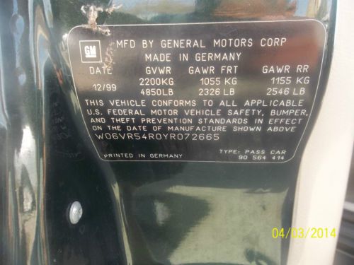 2000 Cadillac Catera Sport Sedan 4-Door 3.0L, image 11