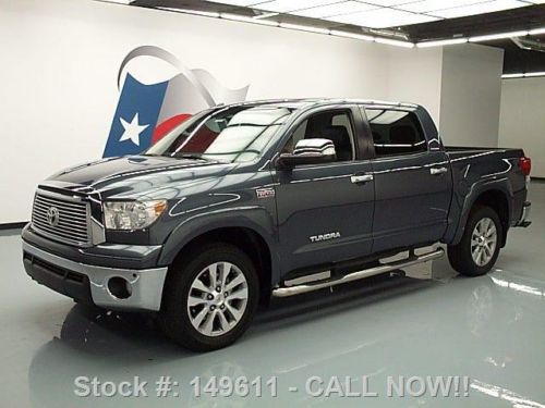2010 toyota tundra limited crewmax 4x4 sunroof nav 47k! texas direct auto