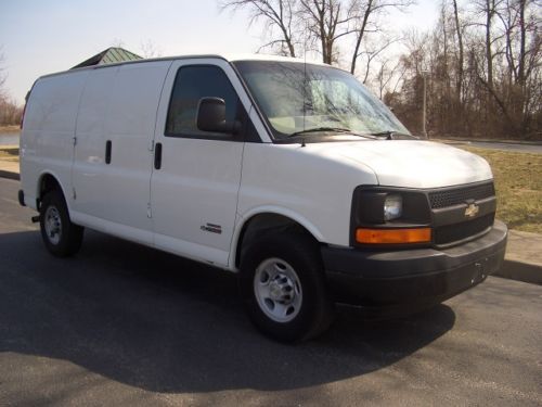 2006 chevy express 2500 6.6l duramax diesel cargo van one owner fleet maintained