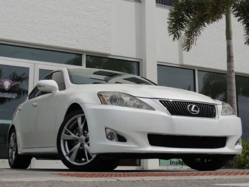 Florida garage kept is250 pearl white on tan only 68k miles wholesale unit