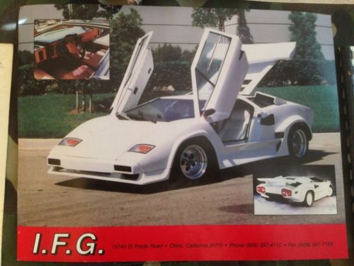 Lamborghini countach 5000 replica, ifg body, 84 feiro, kit car