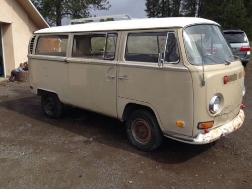 1970 deluxe vw passenger bus project van w/title