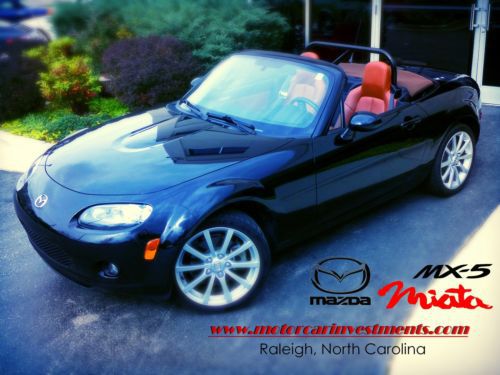 2006 mazda miata mx5 gt 6spd black/saddle bolt-in rollbar xenon limited slip