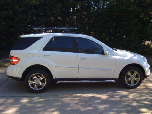 Mercedes ml500, 2006-w164, white, chrome, leather, extras