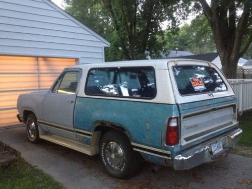 1979 dodge ramcharger base sport utility 2-door 5.2l