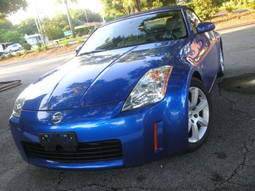 2004 nissan 350z daytona blue touring roadster convertible,84,000 cared for  mi.