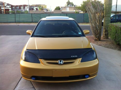 2001 Honda Civic EX Coupe 2-Door 1.7L V-Tech Gold Excellent Automatic Loaded, US $6,000.00, image 2
