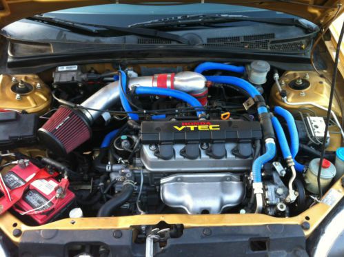 2001 Honda Civic EX Coupe 2-Door 1.7L V-Tech Gold Excellent Automatic Loaded, US $6,000.00, image 3