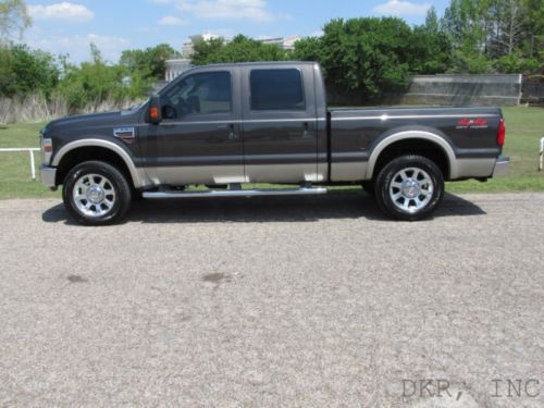 08 f250 crew cab lariat 4x4 6.4l diesel swb 1-owner must see immaculate