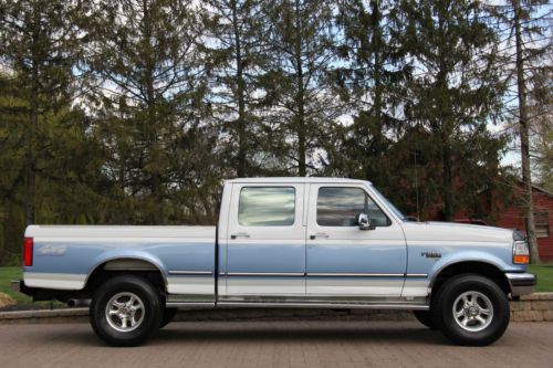 1997 ford f250 crew short bed xlt 7.3l diesel 75k original miles 4x4 no reserve