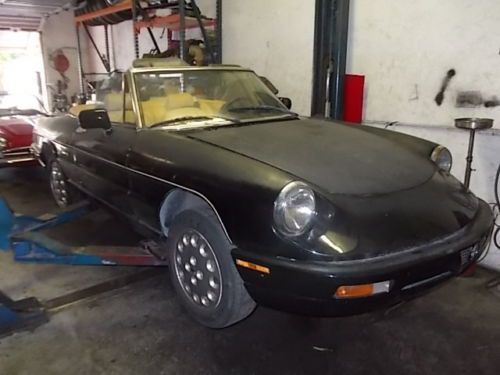 1991 alfa romeo spider veloce one owner car runs &amp; drives well good top