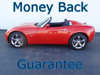 Pontiac solstice gxp turbo convertible 5 speed only 16k miles leather cd loaded