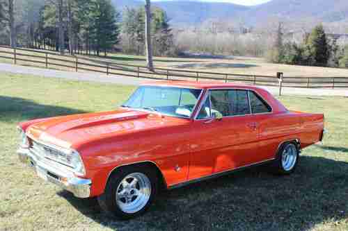 1966 Chevy II Nova 327ci hugger orange, image 3